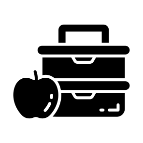 Lunch, Box, Tiffin, School, Meal icon