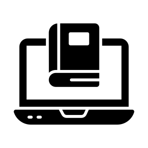Online, Library, Digital, Books, Elearning icon