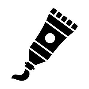 Paint, Tube, Oil, Gouache, Acrylic icon