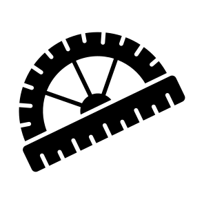 Protractor, Geometry, Math, Instrument, School icon