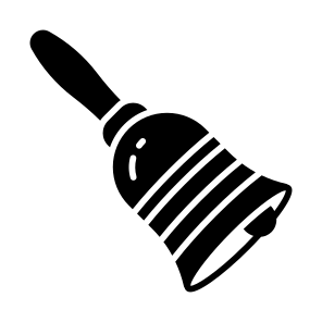 School, Bell, Sleigh, Hand Bell, Ringer icon