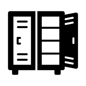 School, Locker, Student, Storage, Campus icon