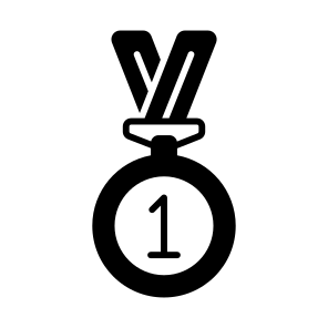 St, Prize, Gold, Medal, Achievement icon