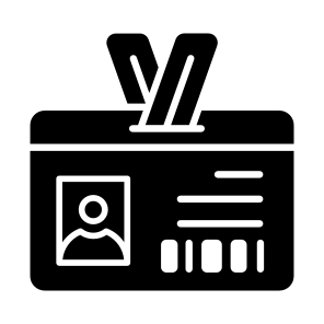 Student, Id, Identification, Information, Card icon
