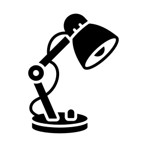 Study, Lamp, Light, Table, Desk icon