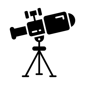 Telescope, Astronomy, Stargazing, Spyglass, Astronomical icon