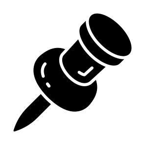 Thumbtack, Pushpin, Pin, Stationery, Noticeboard icon
