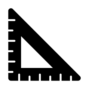 Triangular, Ruler, Geometry, Measurement, Scale icon