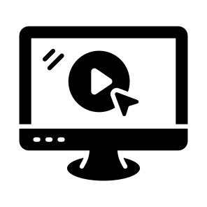 Video, Lecture, Online, Class, Digital icon