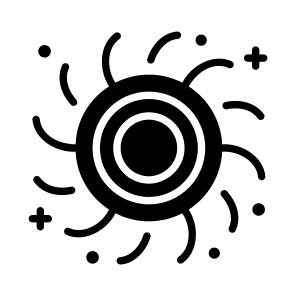 Black Hole, Space, Astrophysics, Space Void, Gravitational Sink, icon