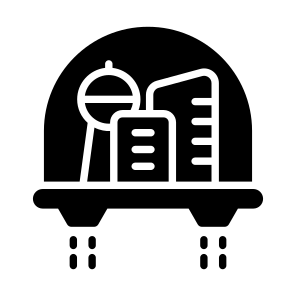 Floating City, Space Habitat, Orbital City, Floating Settlement, Space Colony, icon