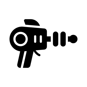 Laser Gun, Alien Weapon, Energy Weapon, Blaster, Futuristic Gun, icon
