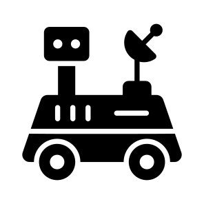 Lunar Rover, Moon Vehicle, Lunar Transport, Moon Robot, Space Exploration icon