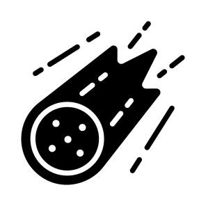 Meteorite, Asteroid, Fireball, Cosmic Stone, Rocky Object,,,, icon