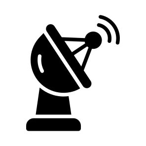 Satellite Dish, Signal Receiver, Satellite Receiver, Broadcast Dish, Communication Dish, icon