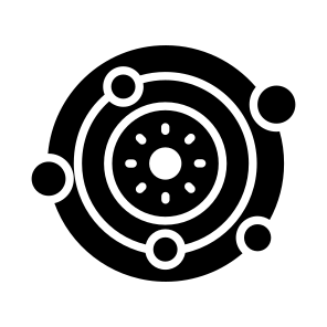 Solar System, Orbit, Cosmic Structure, Galaxy System, Planetary Alignment, icon