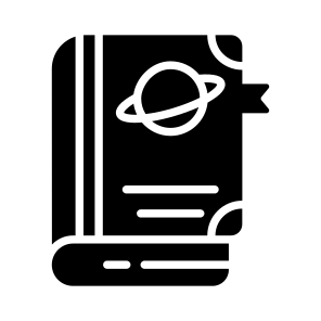 Space Book, Astronomy Book, Educational Space, Science Book, Space Reading, icon