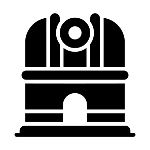 Space Building, Space Observatory, Astronomy Center, Telescope Dome, Observatory, icon