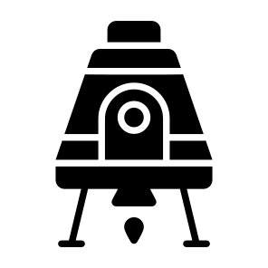 Space Module, Space Capsule, Astronaut Pod, Space Vehicle, Space Transport icon