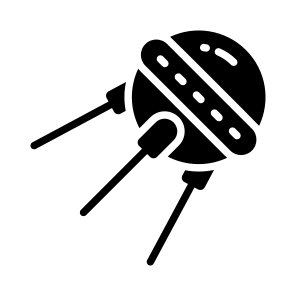 Sputnik, Space Probe, Satellite, Orbit Device, Sputnik Mission icon