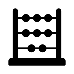 Abacus, Calculator, Counter, Reckoner, Tally icon