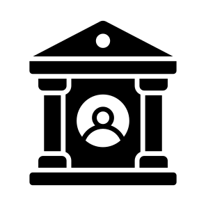 Banking, Deposit, Building, Service, User icon