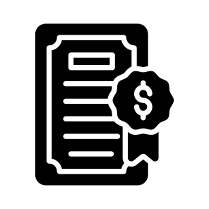 Certificate, Credential, Diploma, License, Certification icon