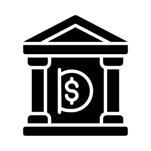 Deposit, Depository, Building, Bank, Money icon