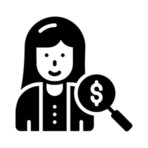 Find, Seeking, Search, Investor, Financier icon