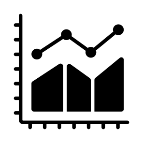 Growth, Increase, Chart, Graph, Data icon