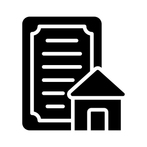Home, Document, Property, House, Paperwork icon