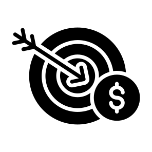 Investment, Profit, Money, Target, Aim icon
