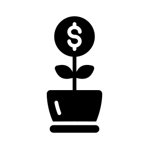 Investment, Profit, Revenue, Money, Growth icon