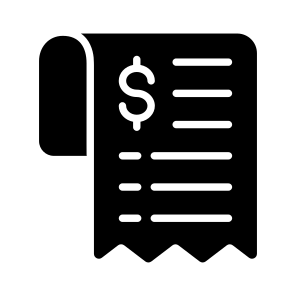 Invoice, Bill, Statement, Receipt, Paper icon