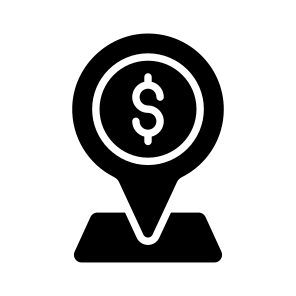 Location, Navigation, Gps, Tracking, Bank icon