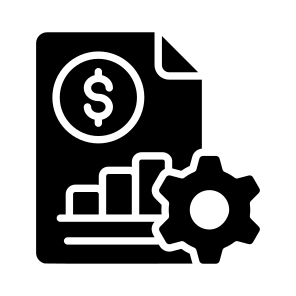 Money, Budget, Management, Maintenance, Document icon