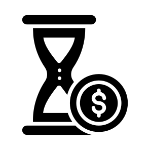 Money, Deadline, Instalment, Payment, Timekeeper icon