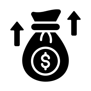 Money, Growth, Investment, Profit, Revenue icon