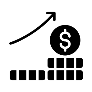 Profit, Earnings, Income, Revenue, Gain icon