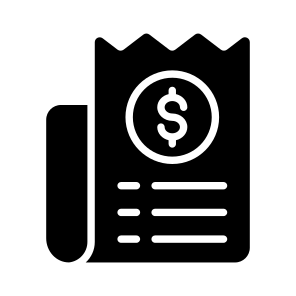 Receipt, Bill, Invoice, Sales, Slip icon