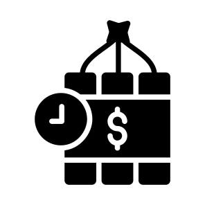 Risk, Economic, Investment, Threat, Bomb icon
