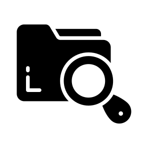 Search, Folder, Finding, Data, Archive icon