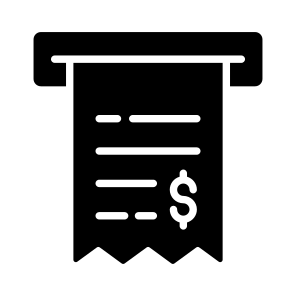 Slip, Atm, Banking, Invoice, Withdrawal icon