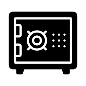 Vault, Safe, Locker, Strongbox, Banking icon