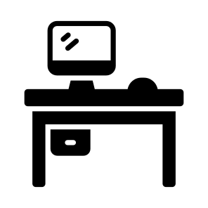 Workspace, Workstation, Office, Desk, Pc icon