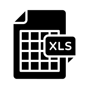 Xls, File, Type, Format, Sheet icon