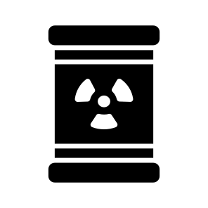 Toxic Waste, Nuclear Waste, Chemical Waste, Contaminated Material, Industrial Waste icon