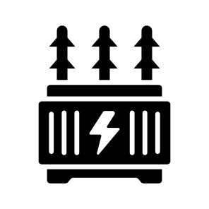 Transformer, Power Converter, Voltage Regulator, Electrical Adapter, Energy Transformer icon
