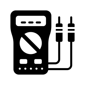 Voltmeter, Voltage Meter, Electrical Meter, Device, Instrument icon