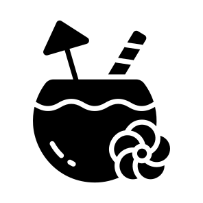Coconut, Drink, Fruit, Exotic, Tropical icon